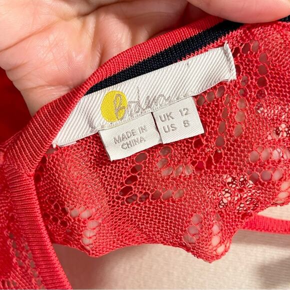 Boden Pointelle Knitted Midi Dress Women's Size 8 - Picture 8 of 13